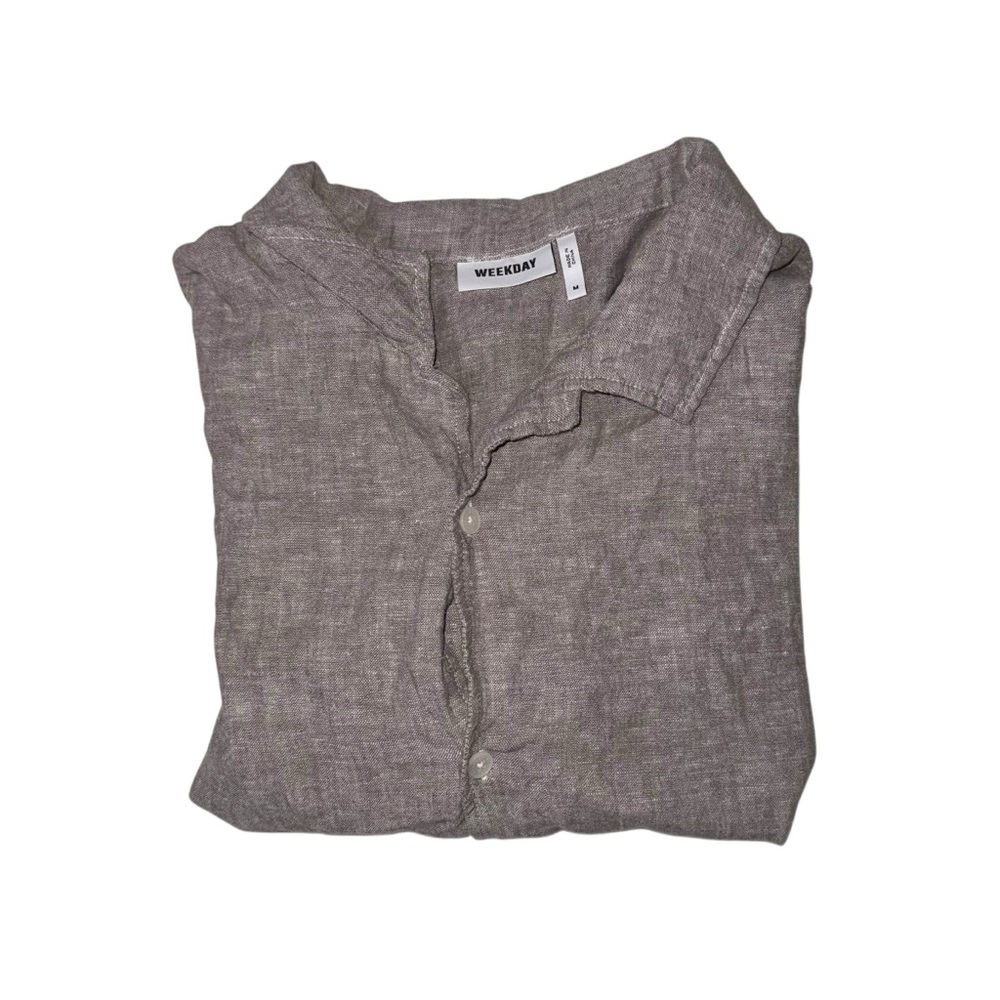 Weekday Casual Button Down Shirt - Gray
